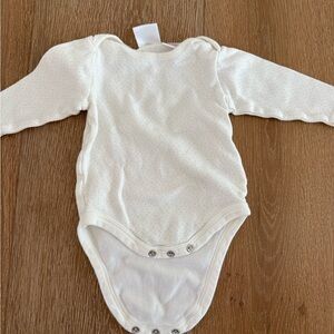 Zara White Bodysuit Essential One Piece